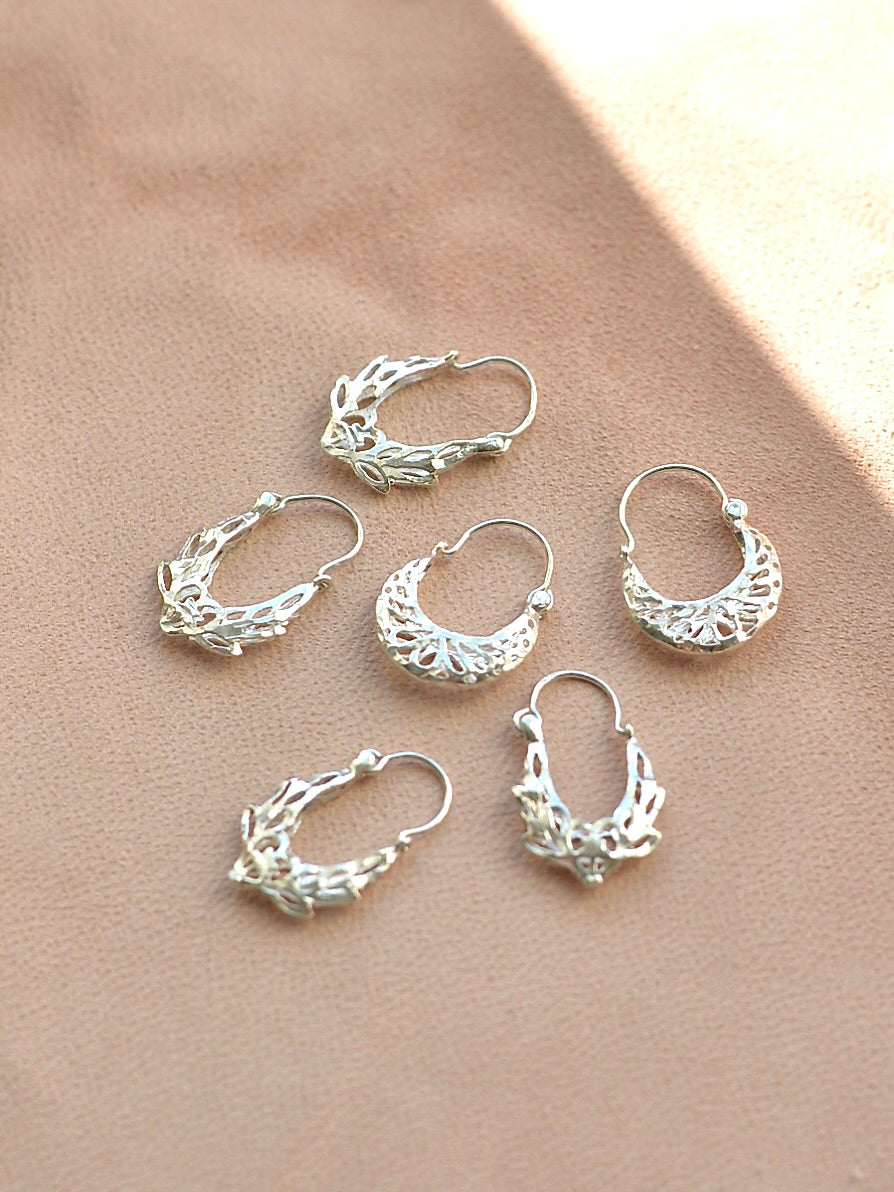 Mexican Silver925 透かしピアス