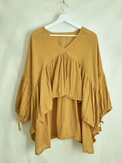 Mexican cotton gathered blouse Sol 