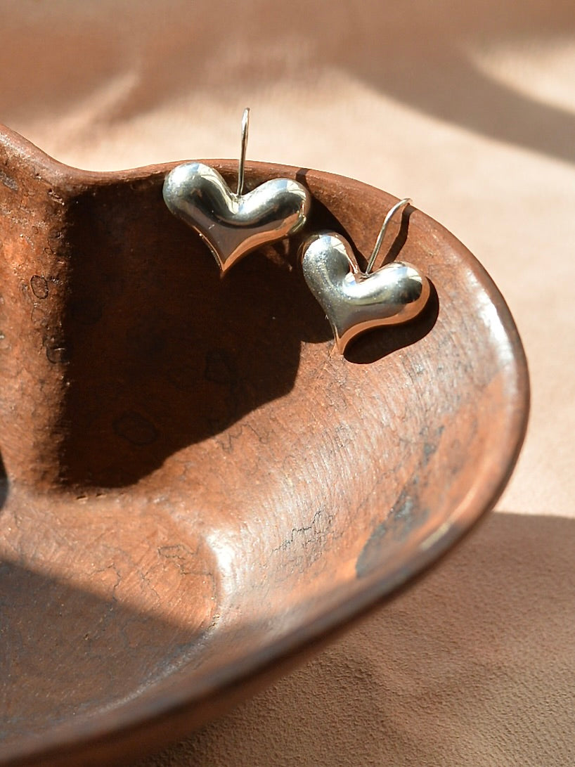 Mexican Silver925 ハートフックピアス