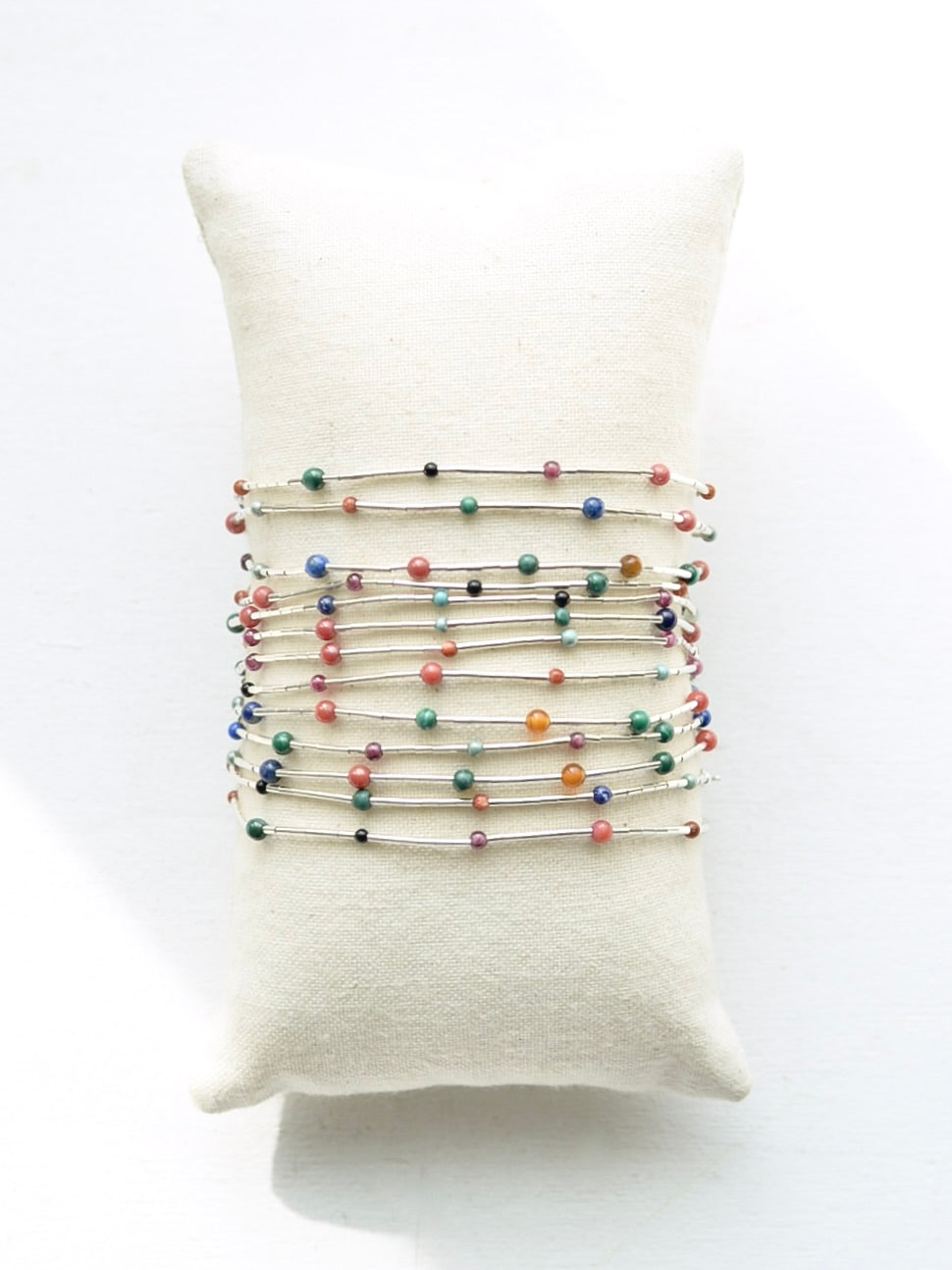 Mexican Silver925 天然石 ビーズブレスレット