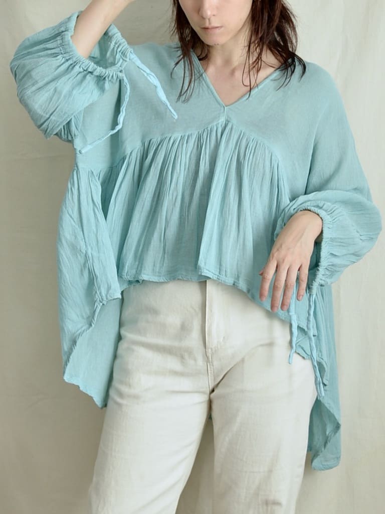 Mexican cotton gathered blouse Mar 