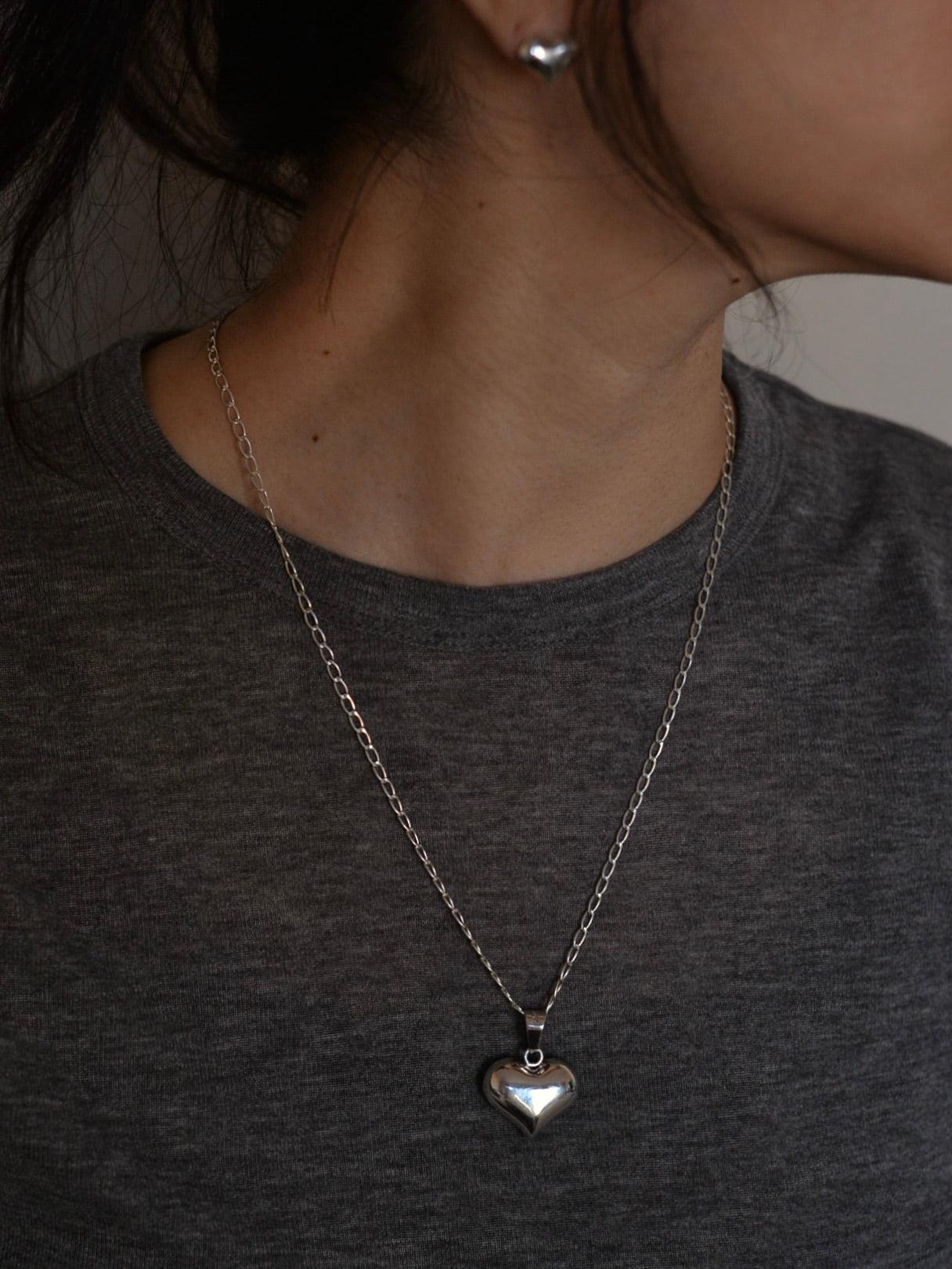 【1/22頃発送予定】Mexican Silver925 ハートネックレス