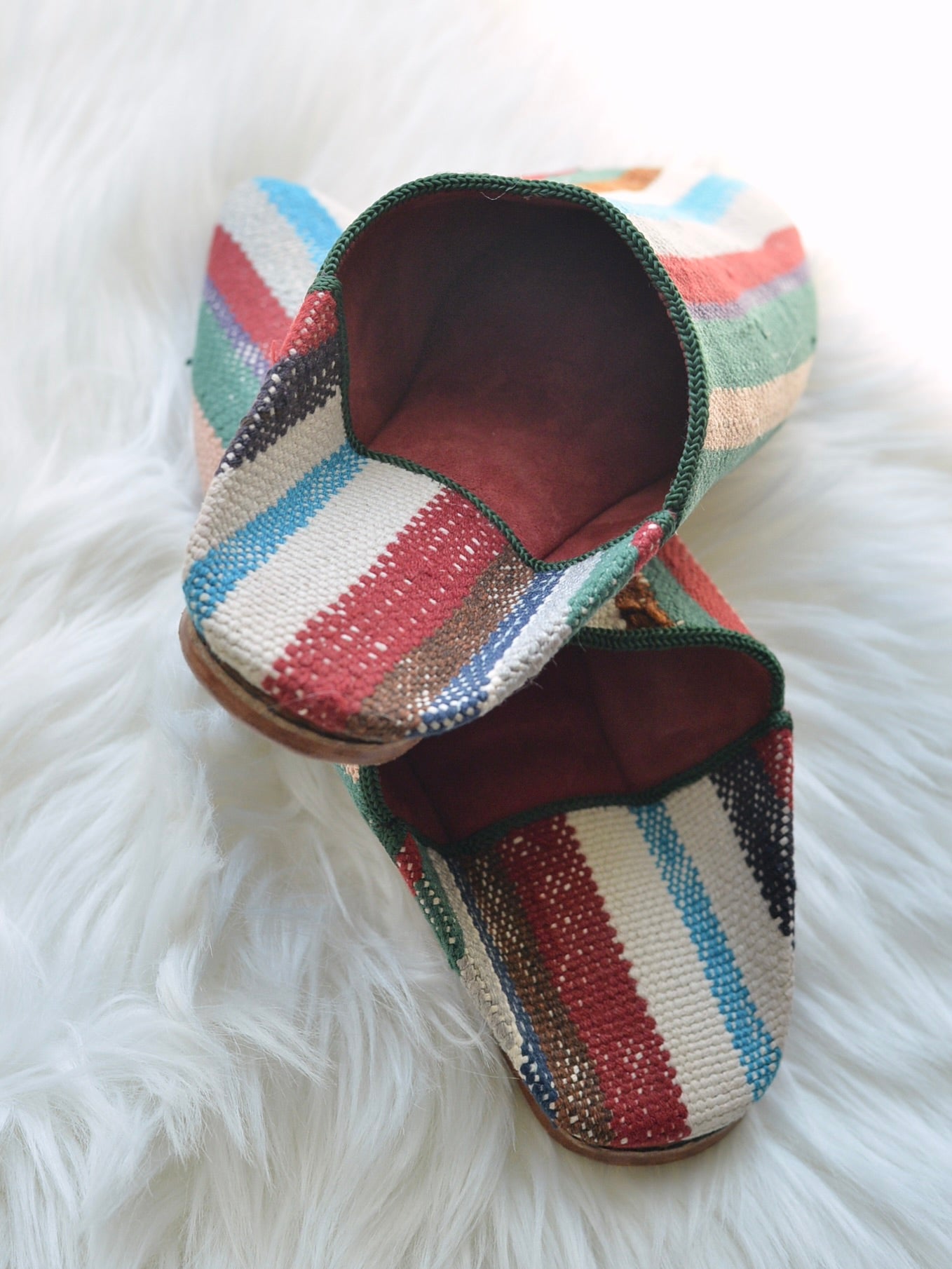 ヴィンテージHIKE 外履きバブーシュ（約24cm)