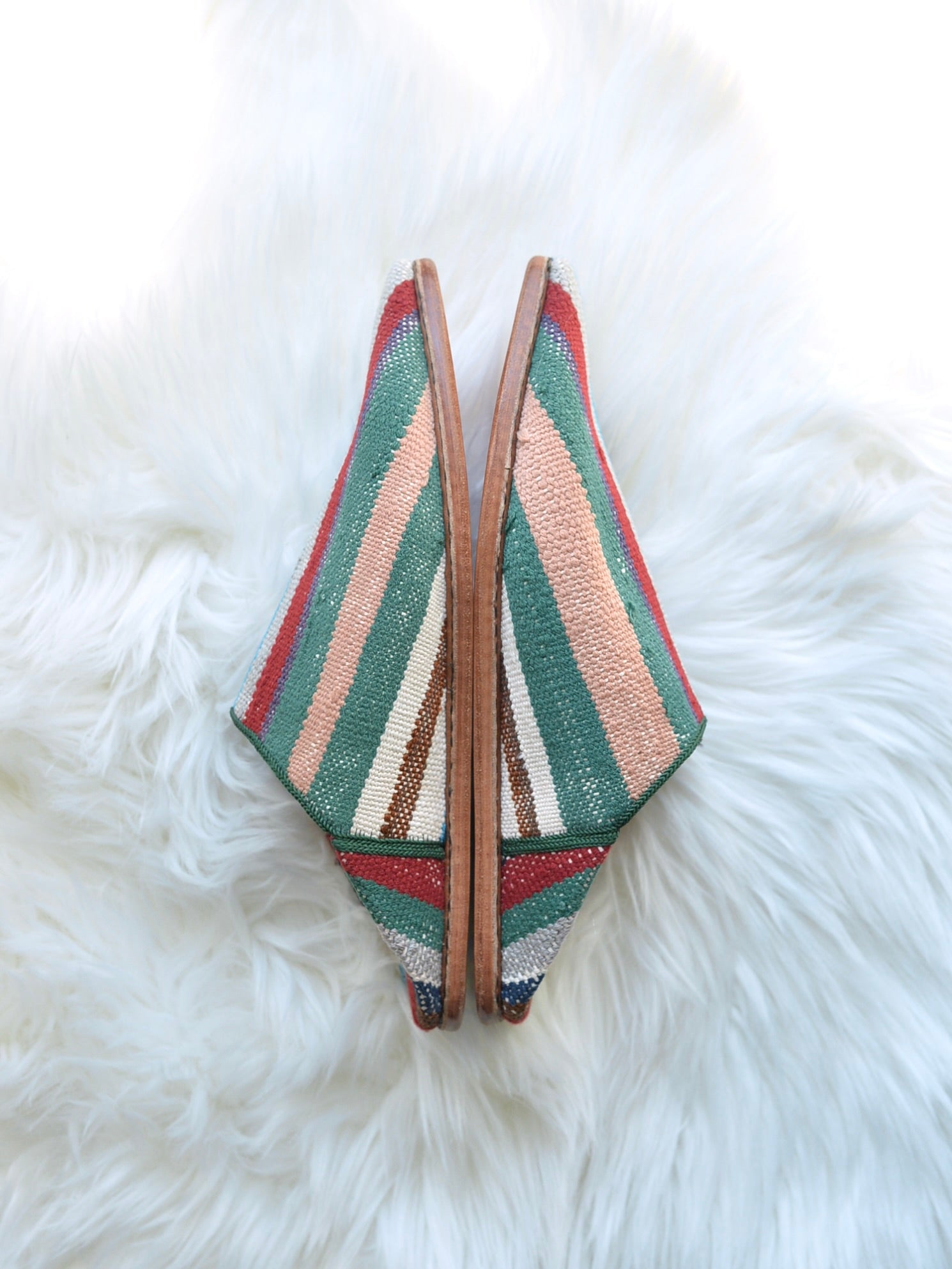 ヴィンテージHIKE 外履きバブーシュ（約24cm)