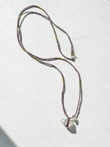 ハーキマーダイヤモンド ビーズネックレス