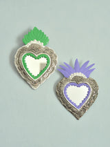 メキシコ ブリキ 壁掛けミラー オハラタ