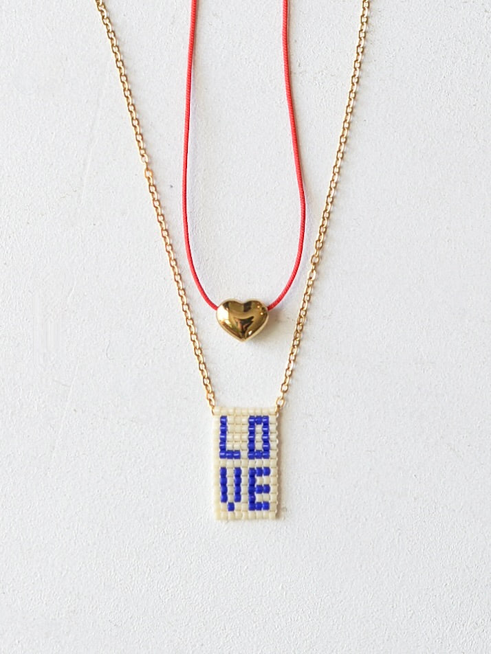 【再入荷予定】ハート コードネックレス