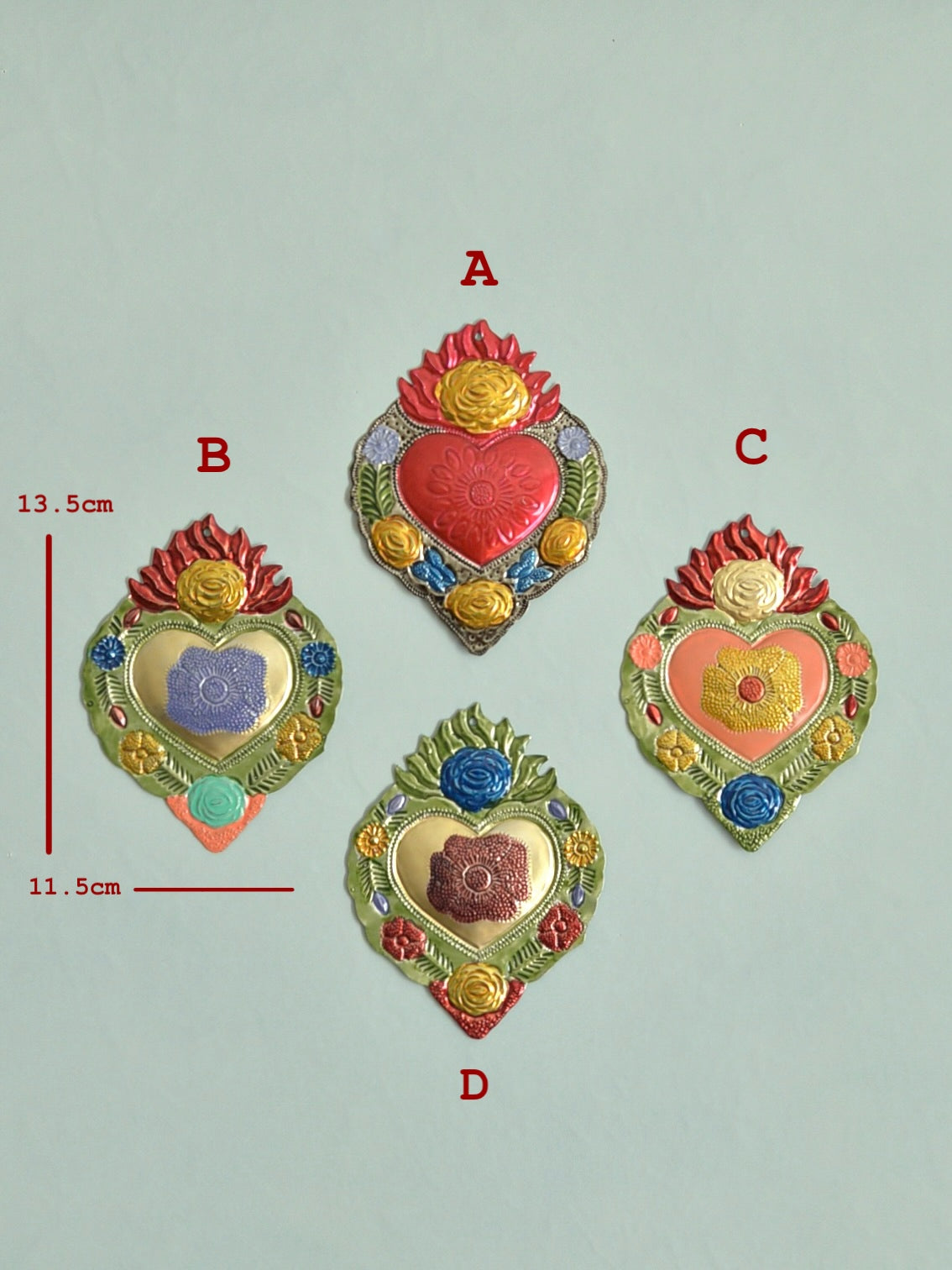 メキシコ ブリキ 壁掛けオーナメント オハラタ