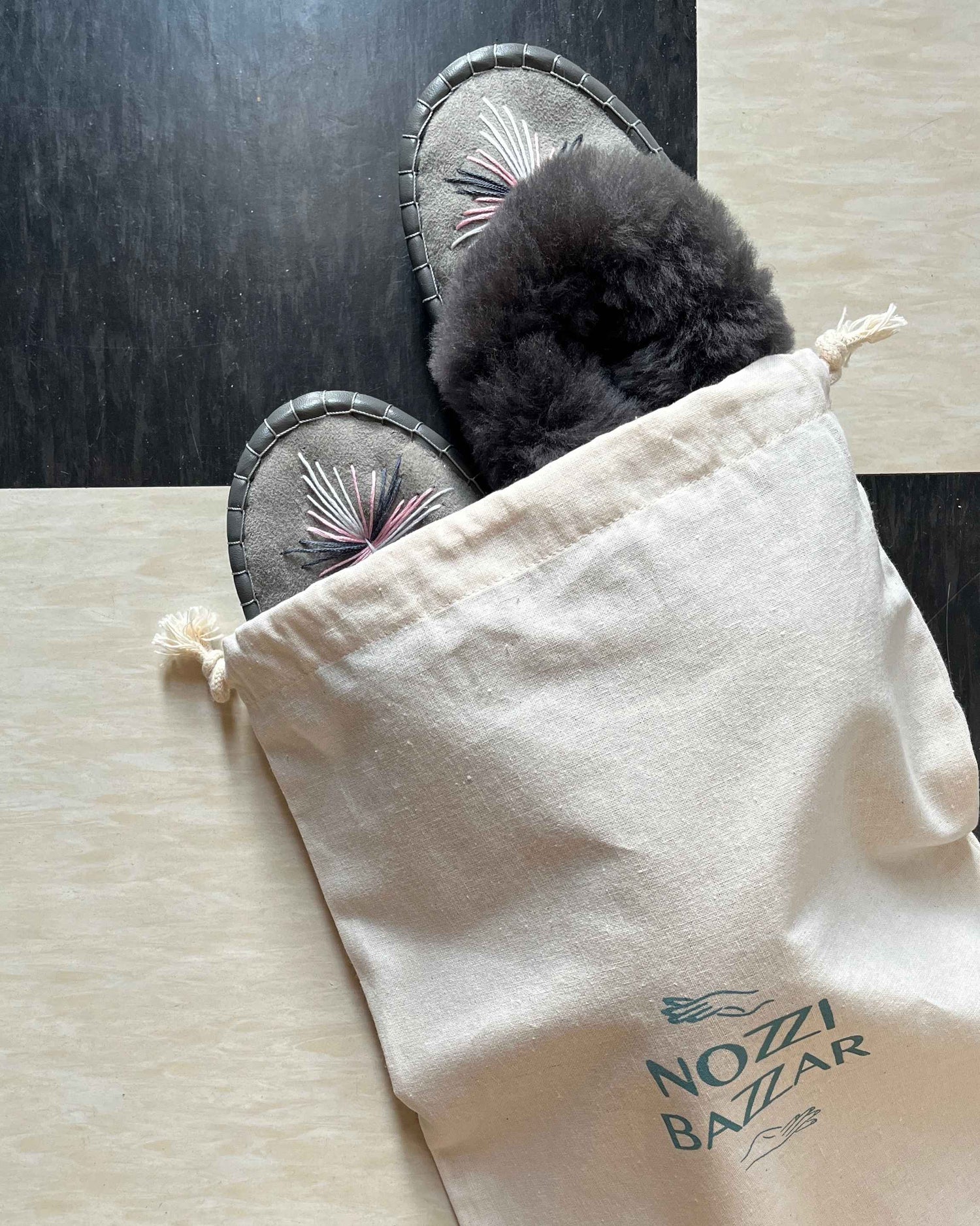 シープスキン ルームシューズ