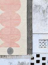 ハンドブロックプリント コットンラグ