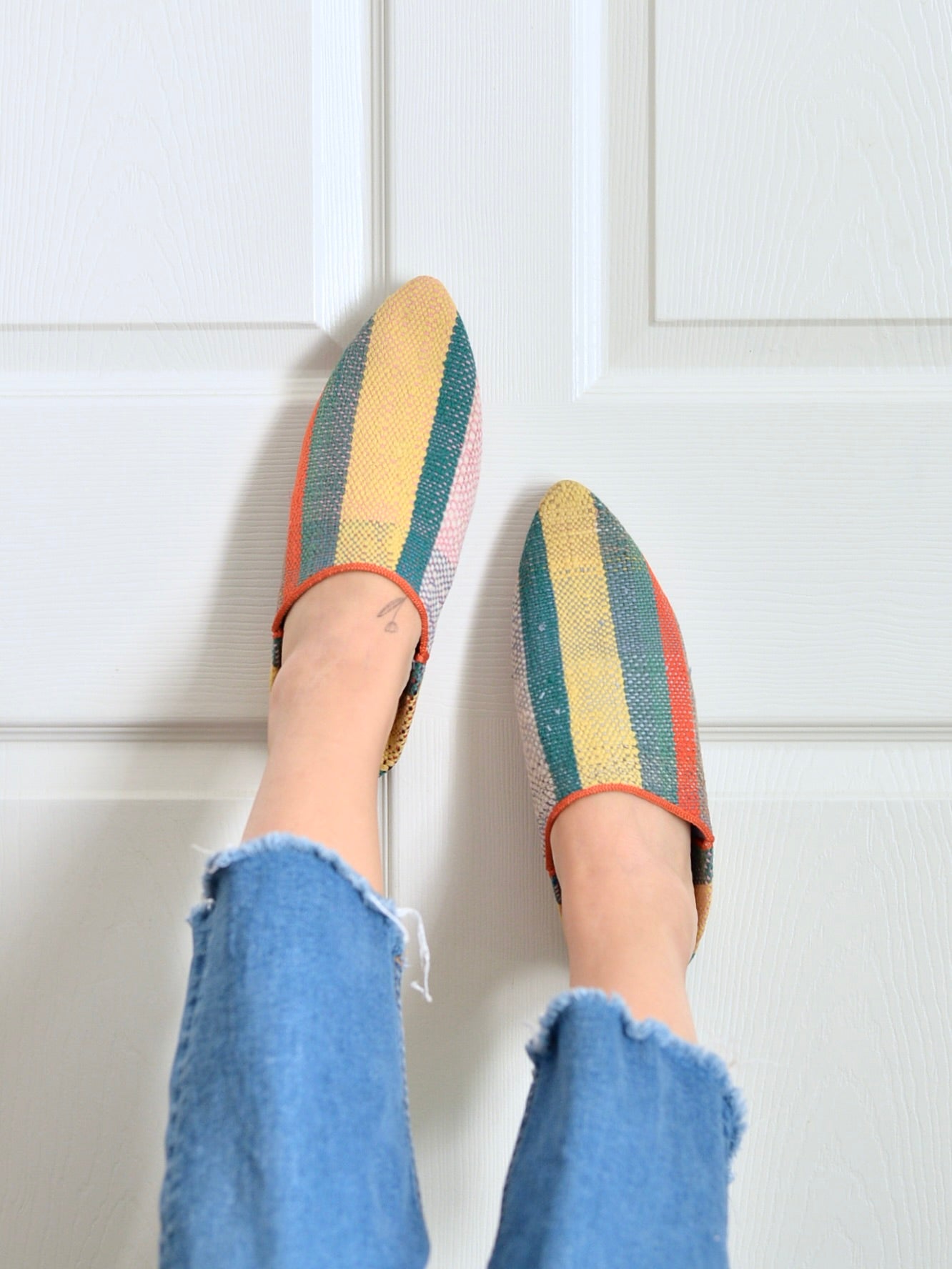 ヴィンテージHIKE 外履きバブーシュ（約24.5~25cm)