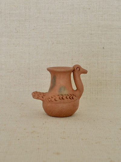 メキシコ 陶器 ミニフラワーベース 鳥