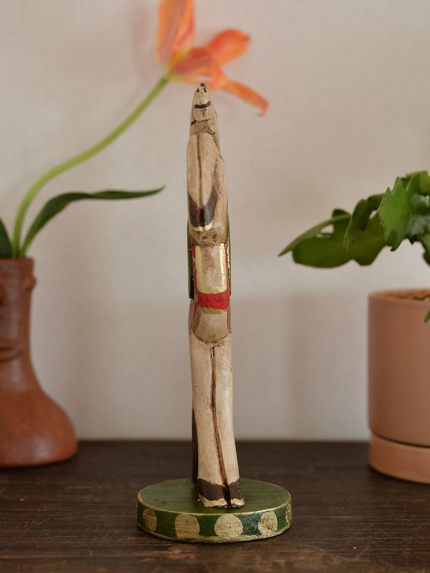 メキシコ 木製 オブジェ 馬