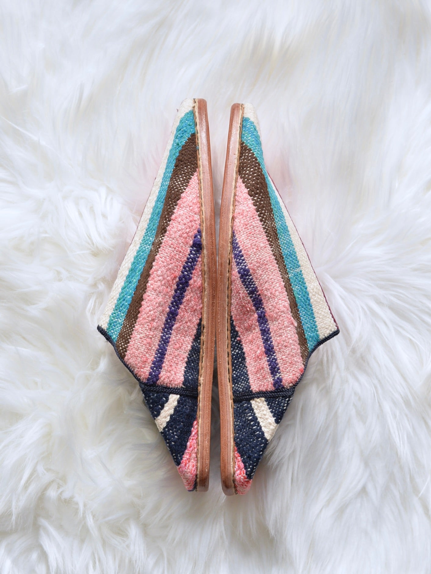 ヴィンテージHIKE 外履きバブーシュ（約24cm)