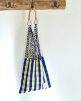 メキシコ ハンモックバッグ レザーハンドル  S【BLUE】