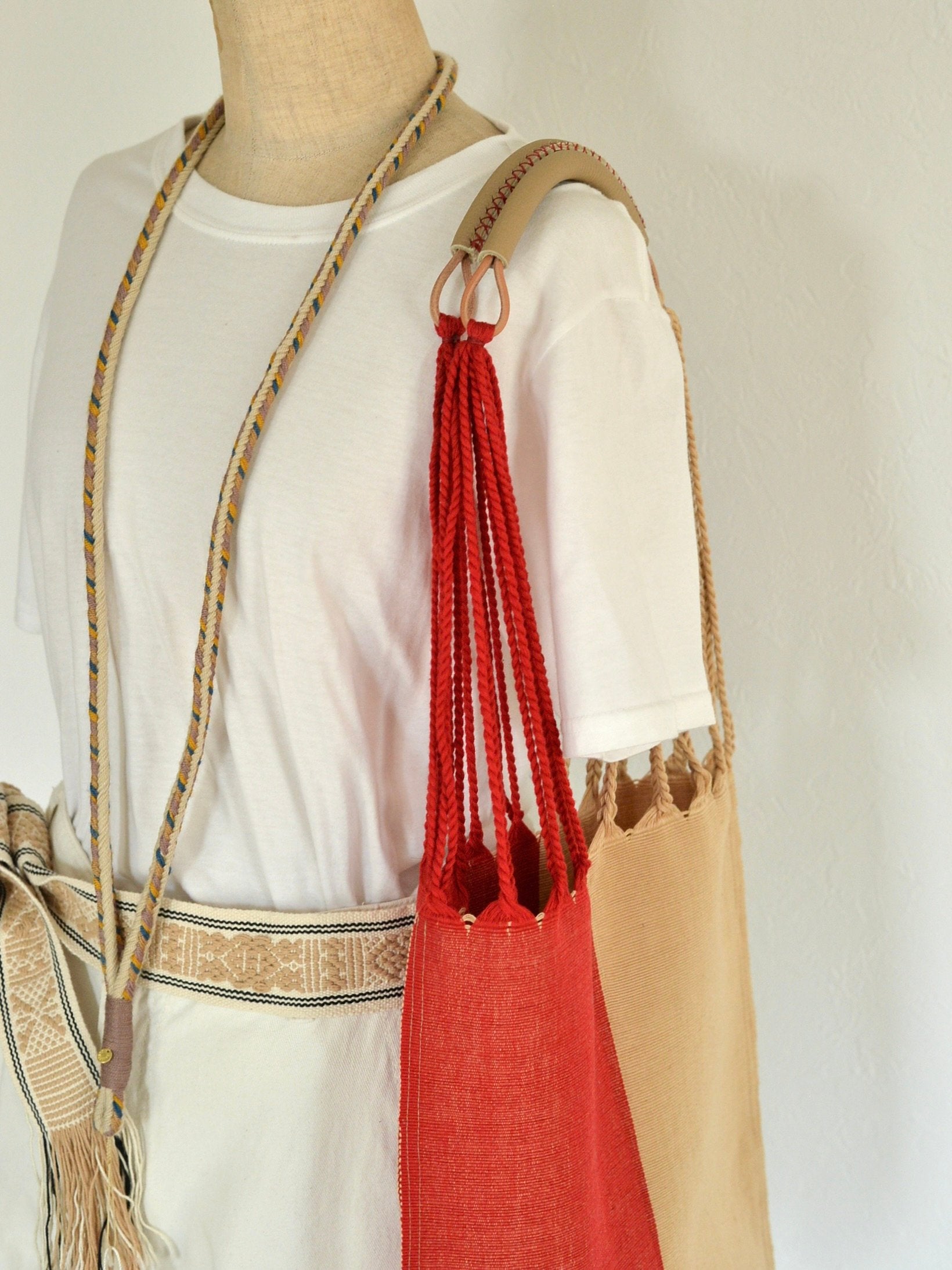 メキシコ ハンモックバッグ レザーハンドル ツートン – NOZZI BAZZAR