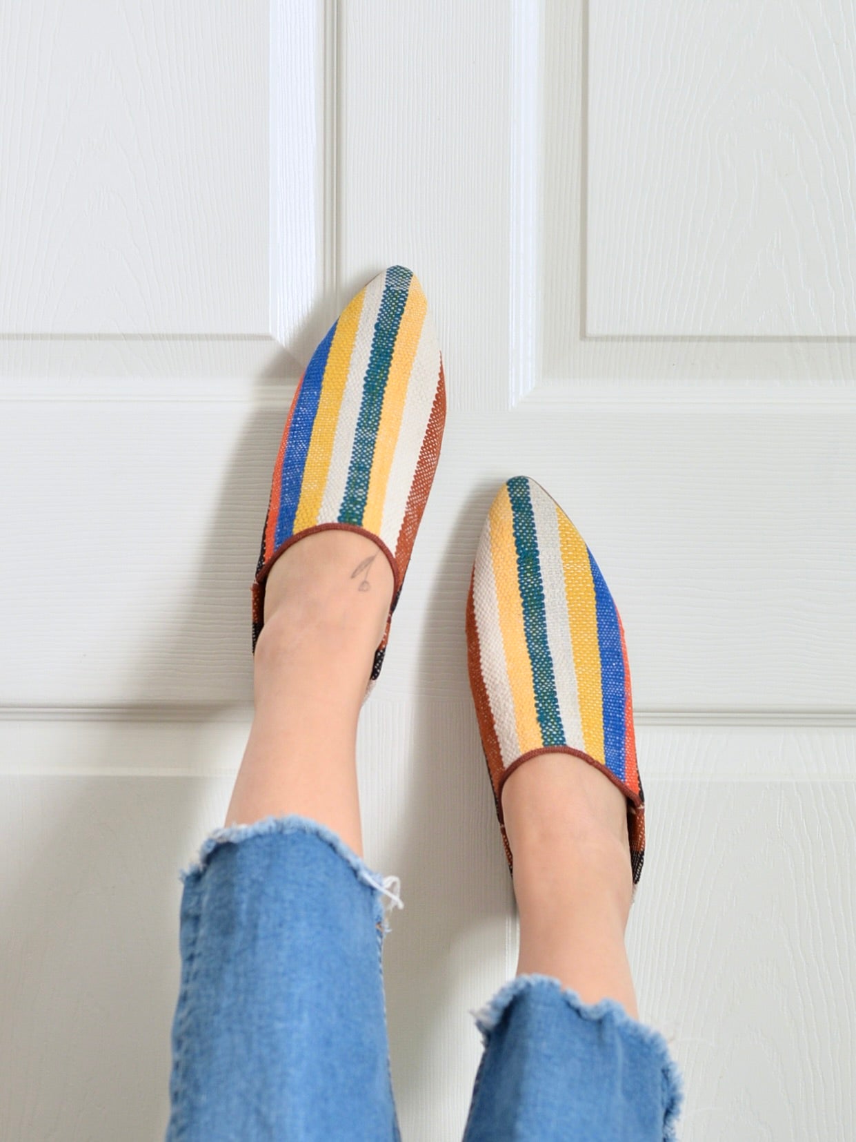 ヴィンテージHIKE 外履きバブーシュ（約24.5cm)