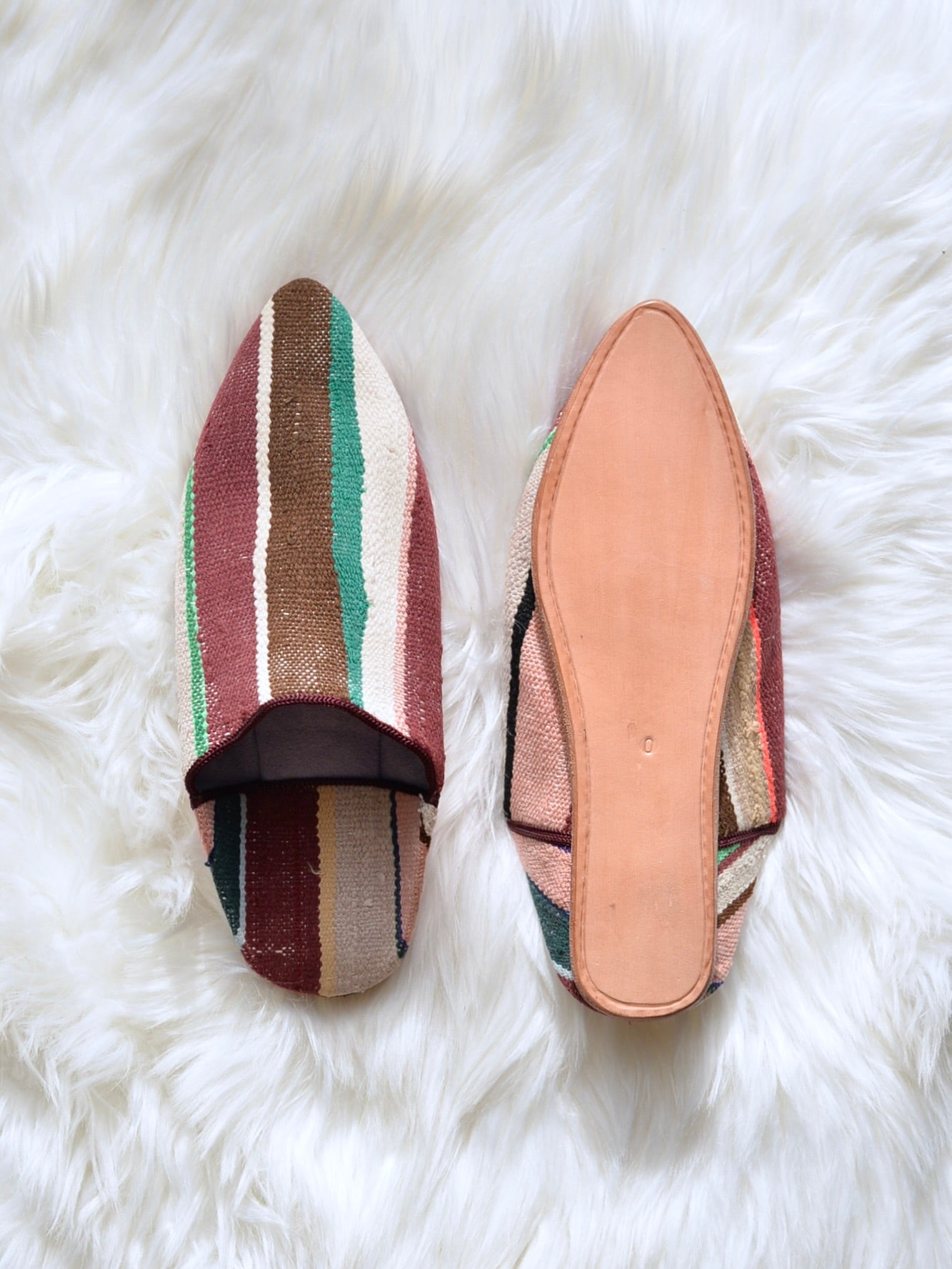 ヴィンテージHIKE 外履きバブーシュ（約24.5cm)