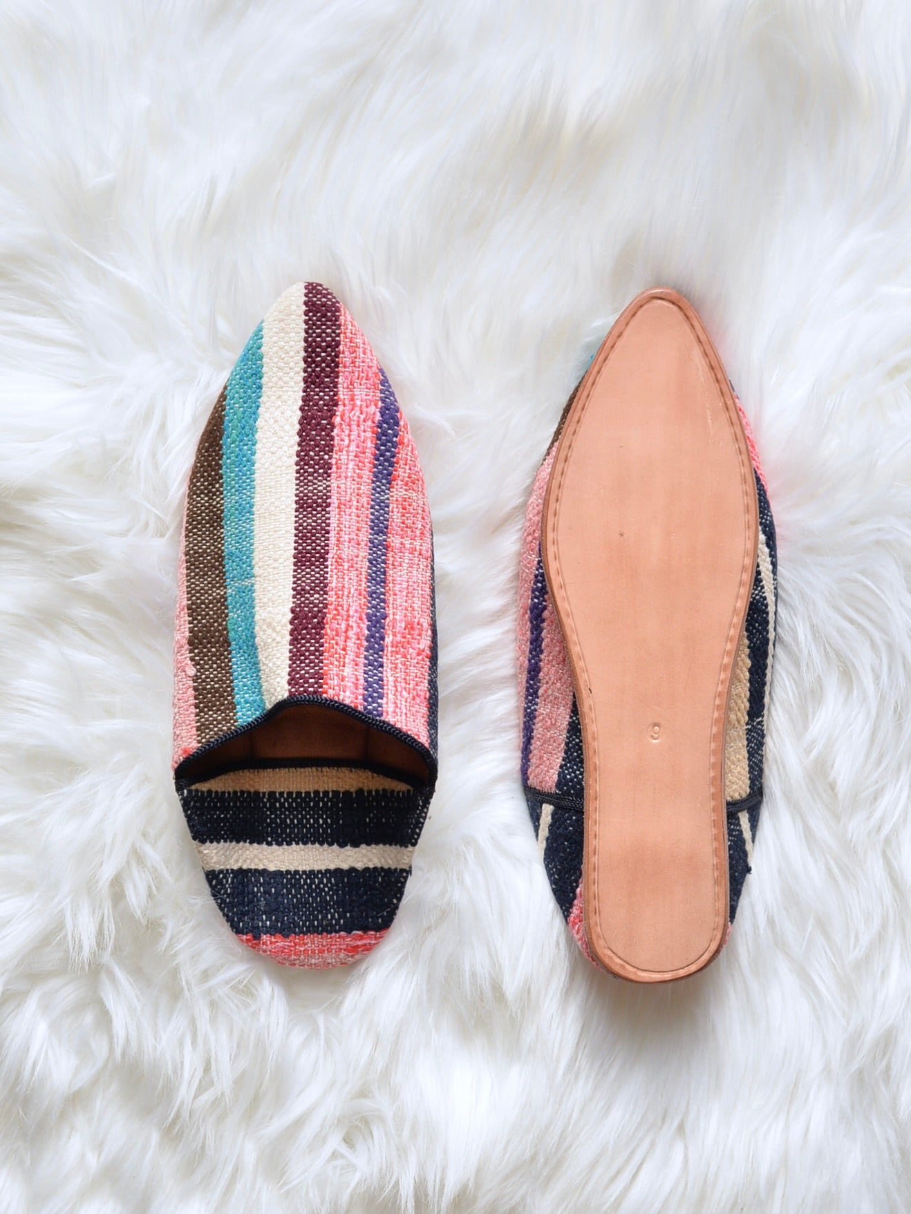 ヴィンテージHIKE 外履きバブーシュ（約24cm)