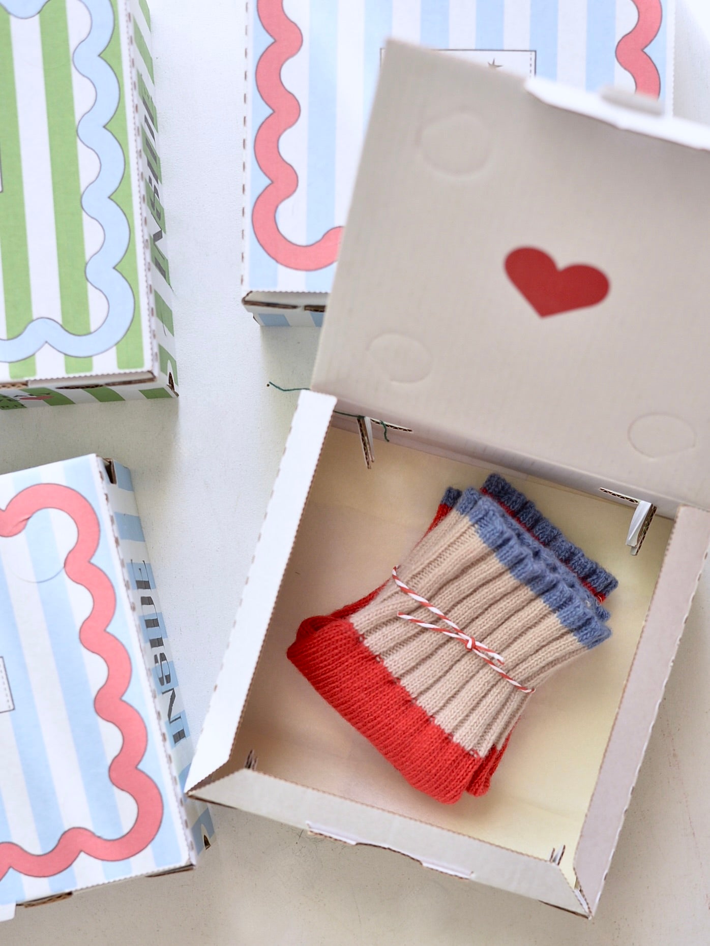 カシミヤブレンド ニット フィンガーレスグローブ ハンドウォーマー