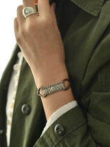 半貴石 レザーブレスレット