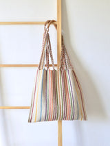 メキシコ ウール ハンモックバッグ レザーハンドル