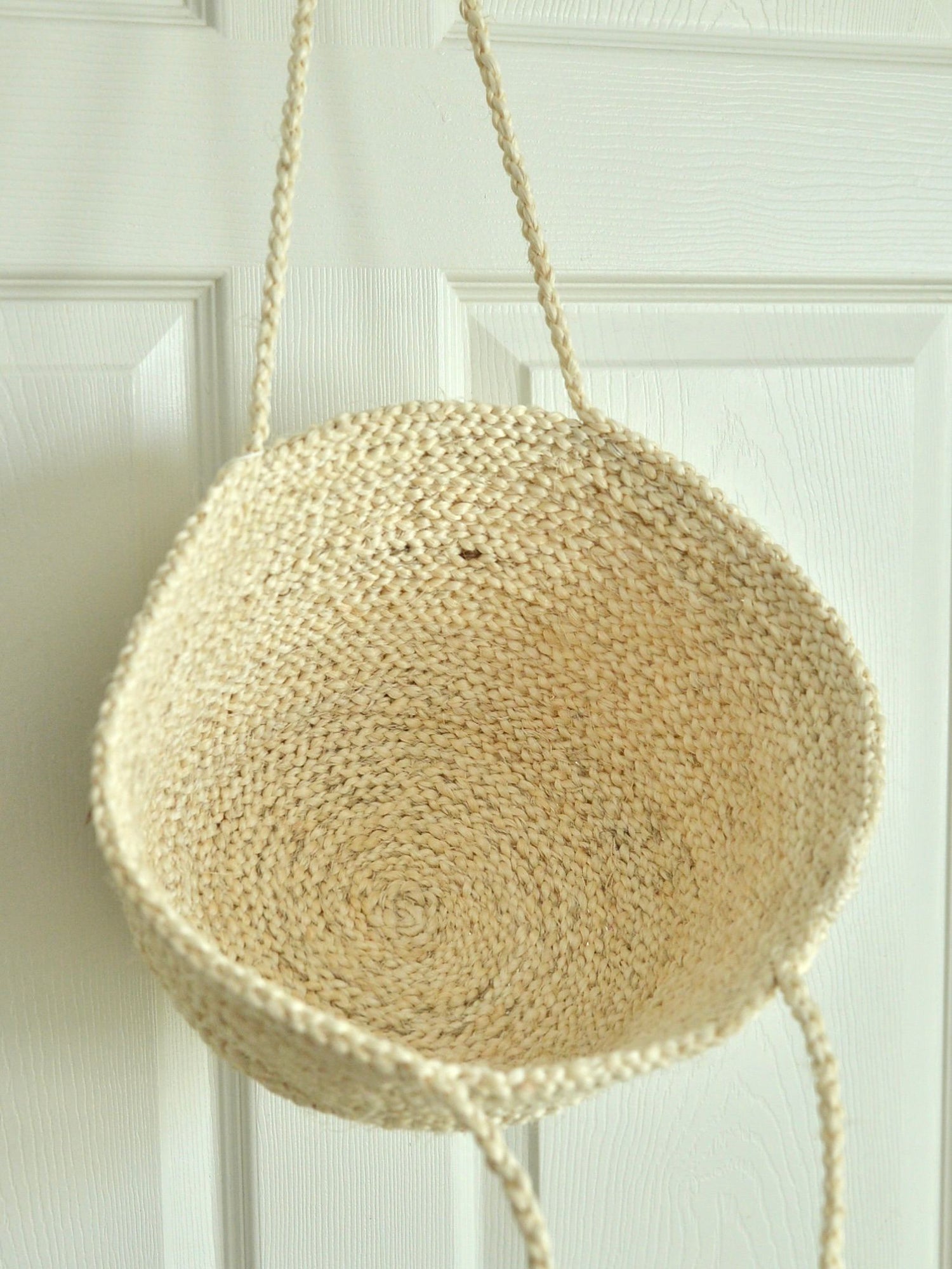 【残り1点】ケニア サイザルかごバッグ ロングハンドル