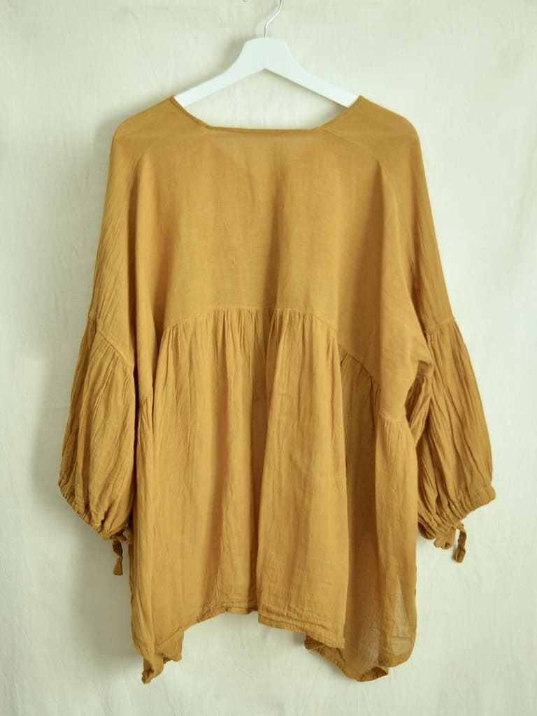 Mexican cotton gathered blouse Sol 