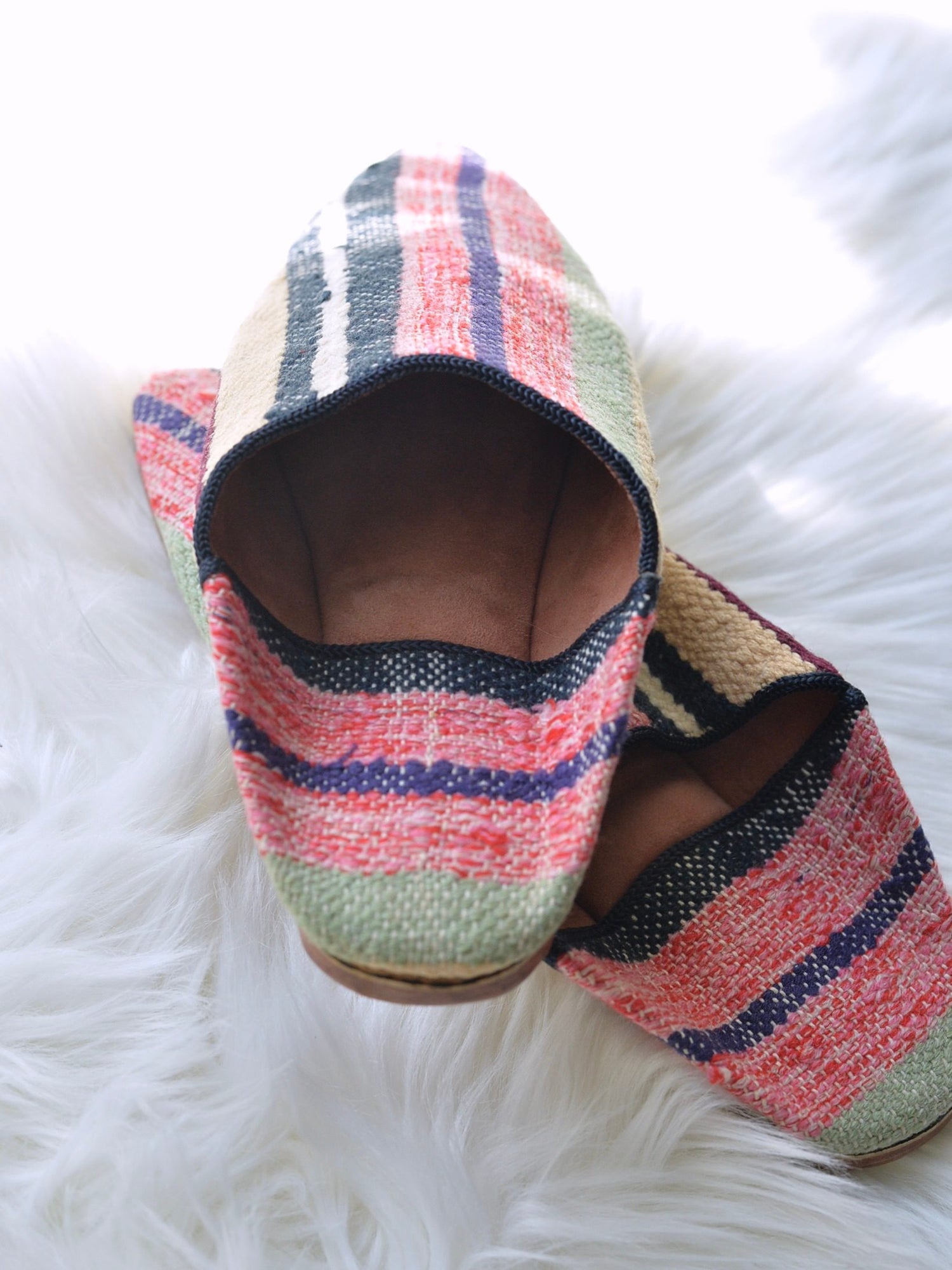 ヴィンテージHIKE 外履きバブーシュ（約24cm)