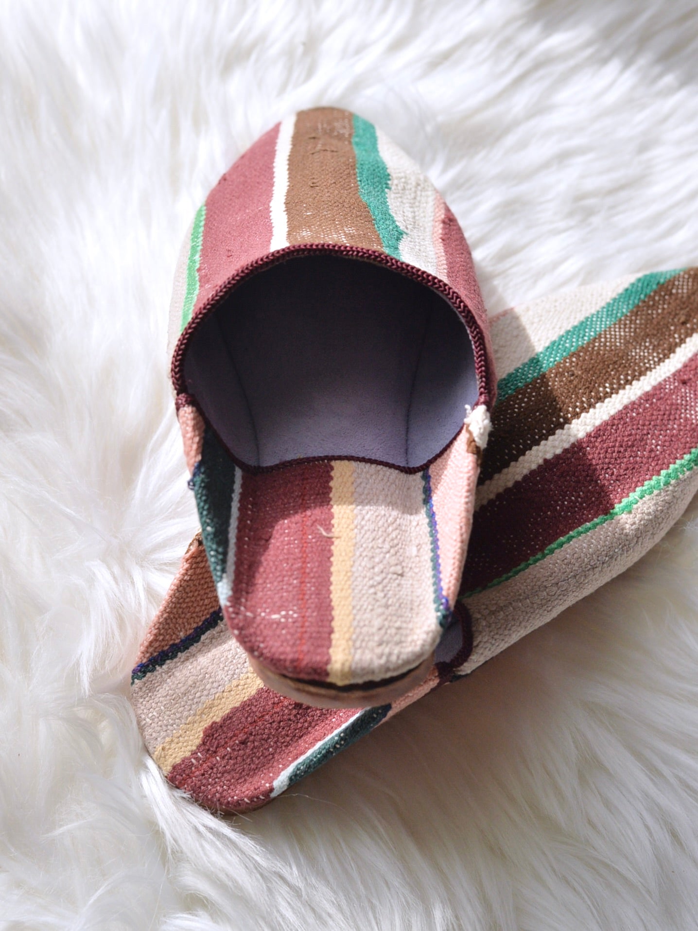 ヴィンテージHIKE 外履きバブーシュ（約24.5cm)