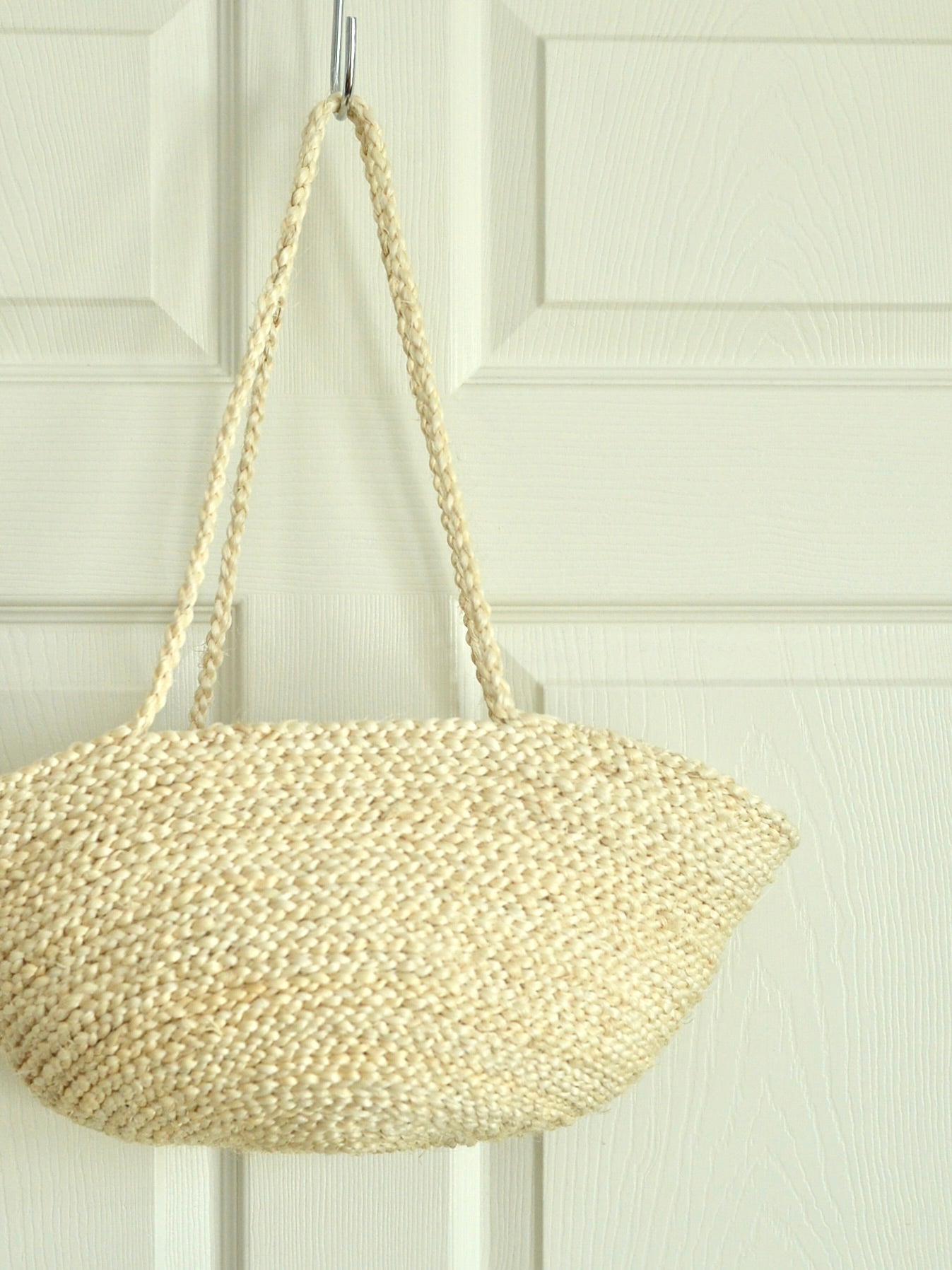 【残り1点】ケニア サイザルかごバッグ ロングハンドル