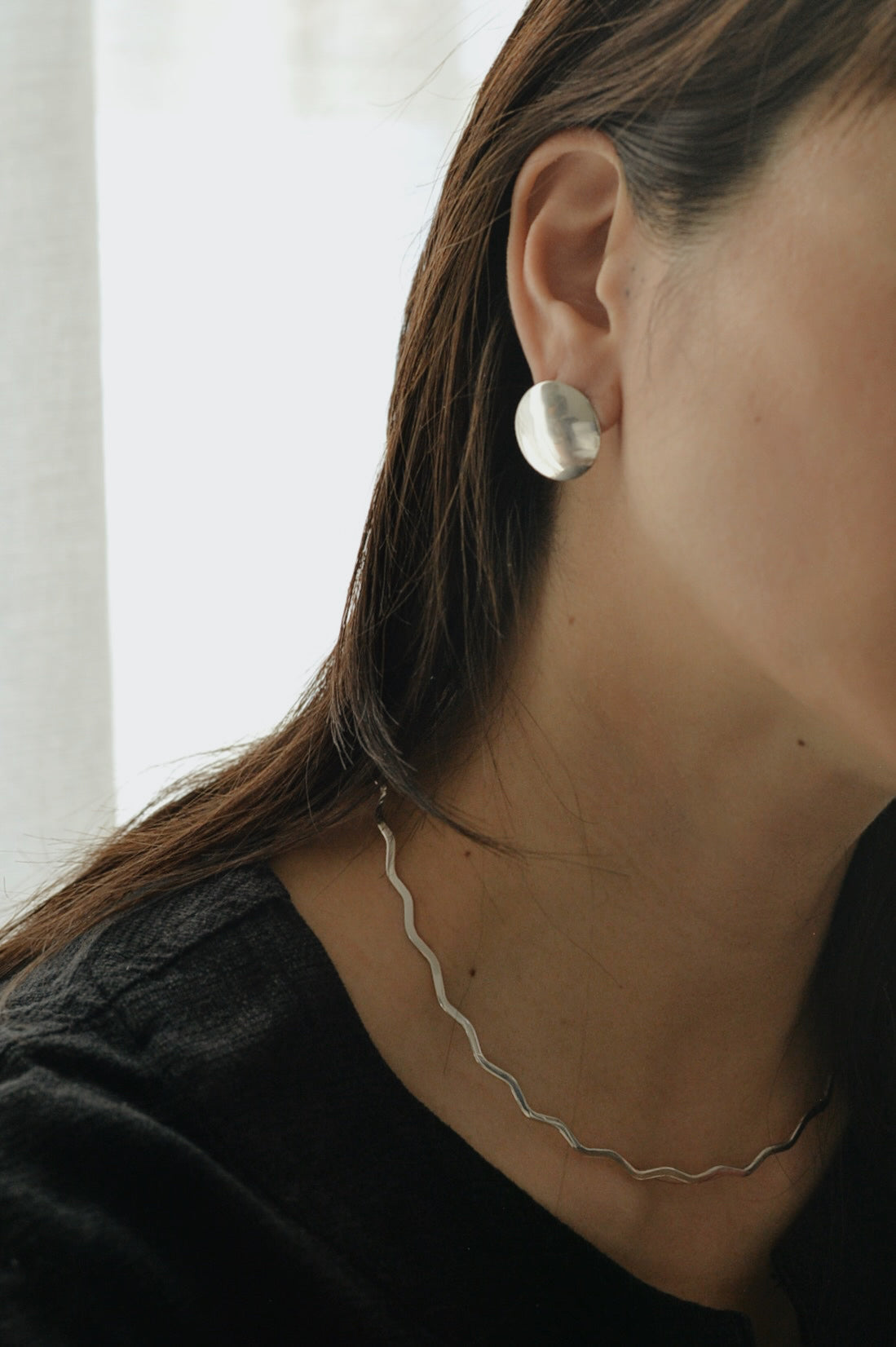 Mexican Silver925 フラットラウンドピアス – NOZZI BAZZAR