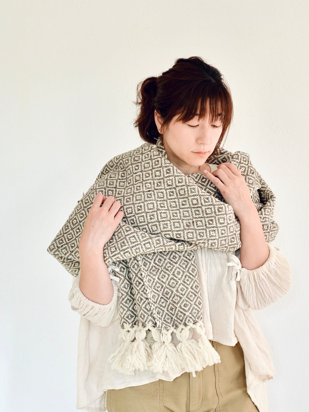 メキシコ ウール 大判ショール グレー – NOZZI BAZZAR