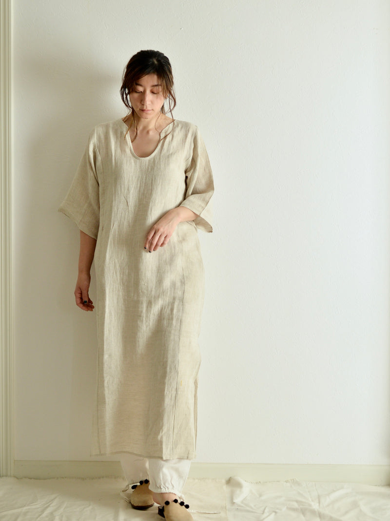 Linen Relaxed Dress Flax Natural 