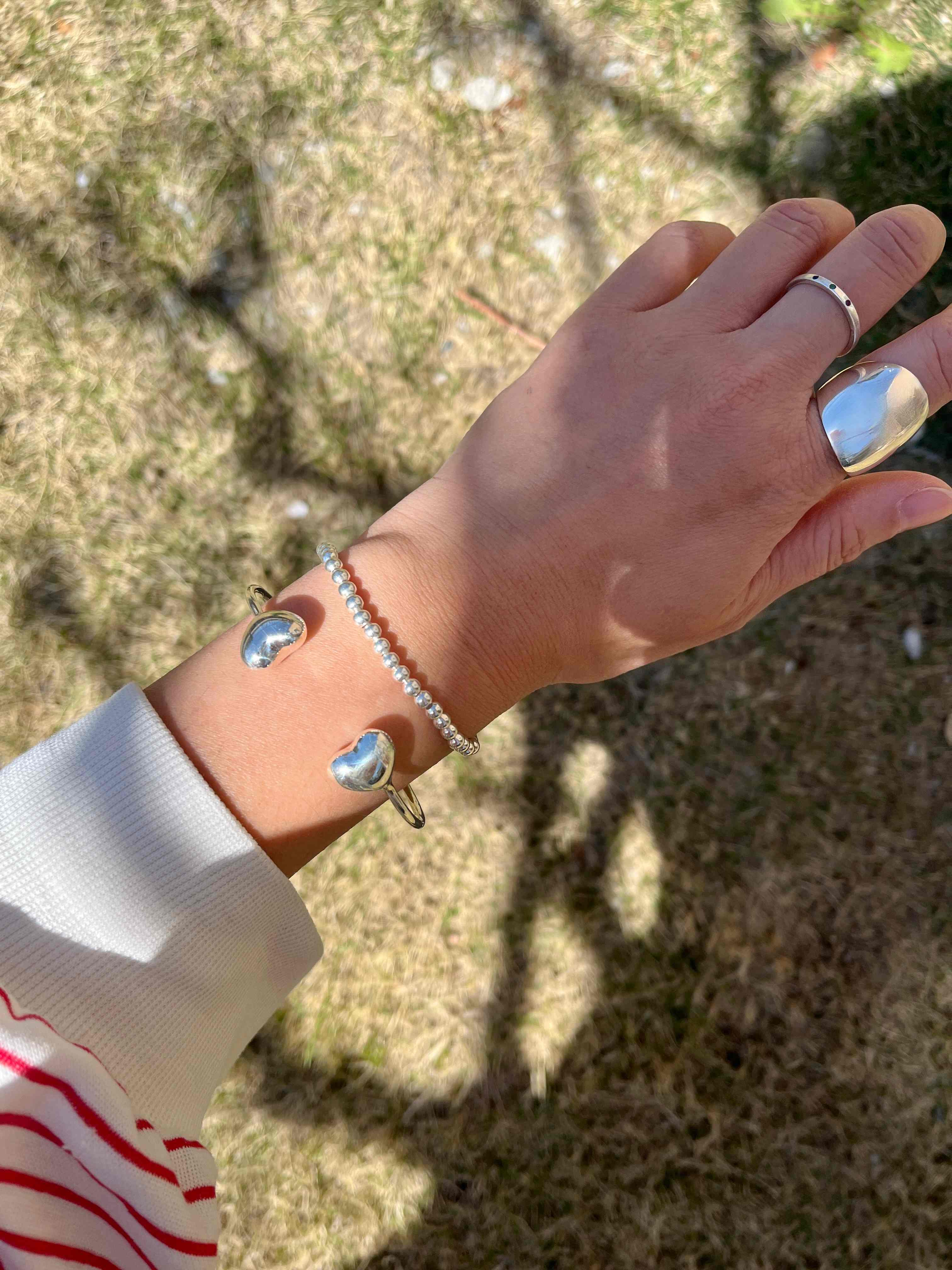 Mexico シルバー925バングル vintage クロム風　ルード　アメカジ improves_20585