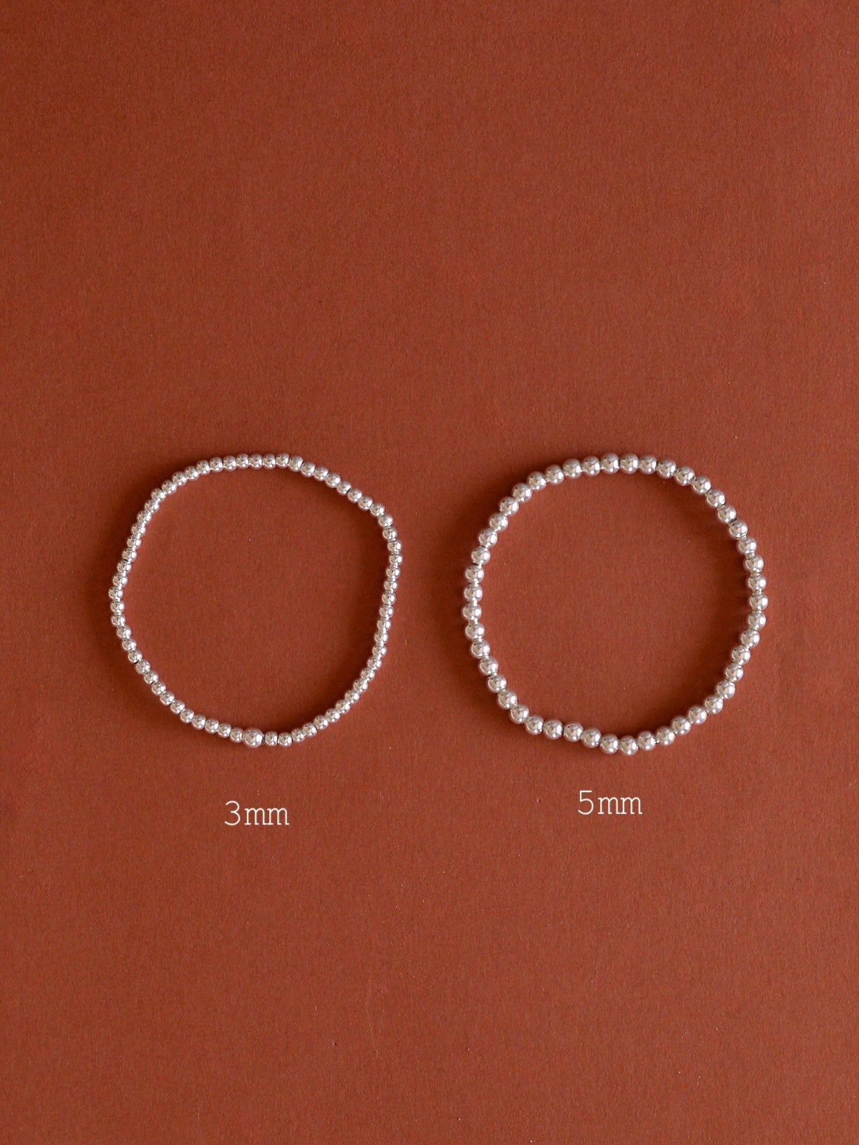 Mexican Silver925 3mmボール ブレスレット