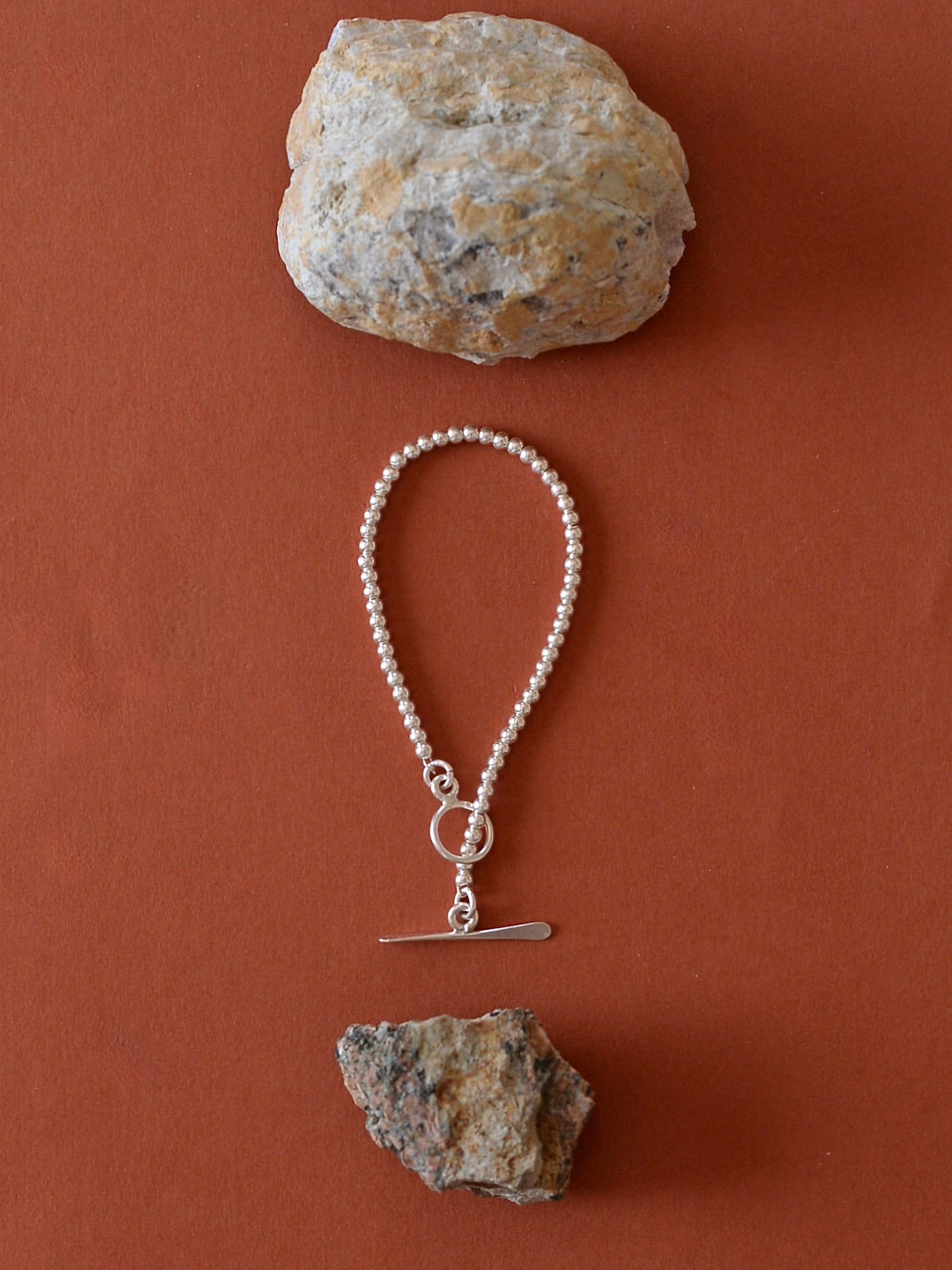 Mexican Silver925 3mmボール トグルブレスレット