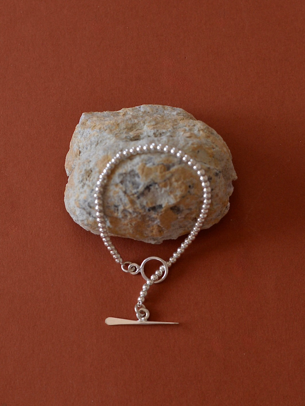 Mexican Silver925 3mmボール トグルブレスレット