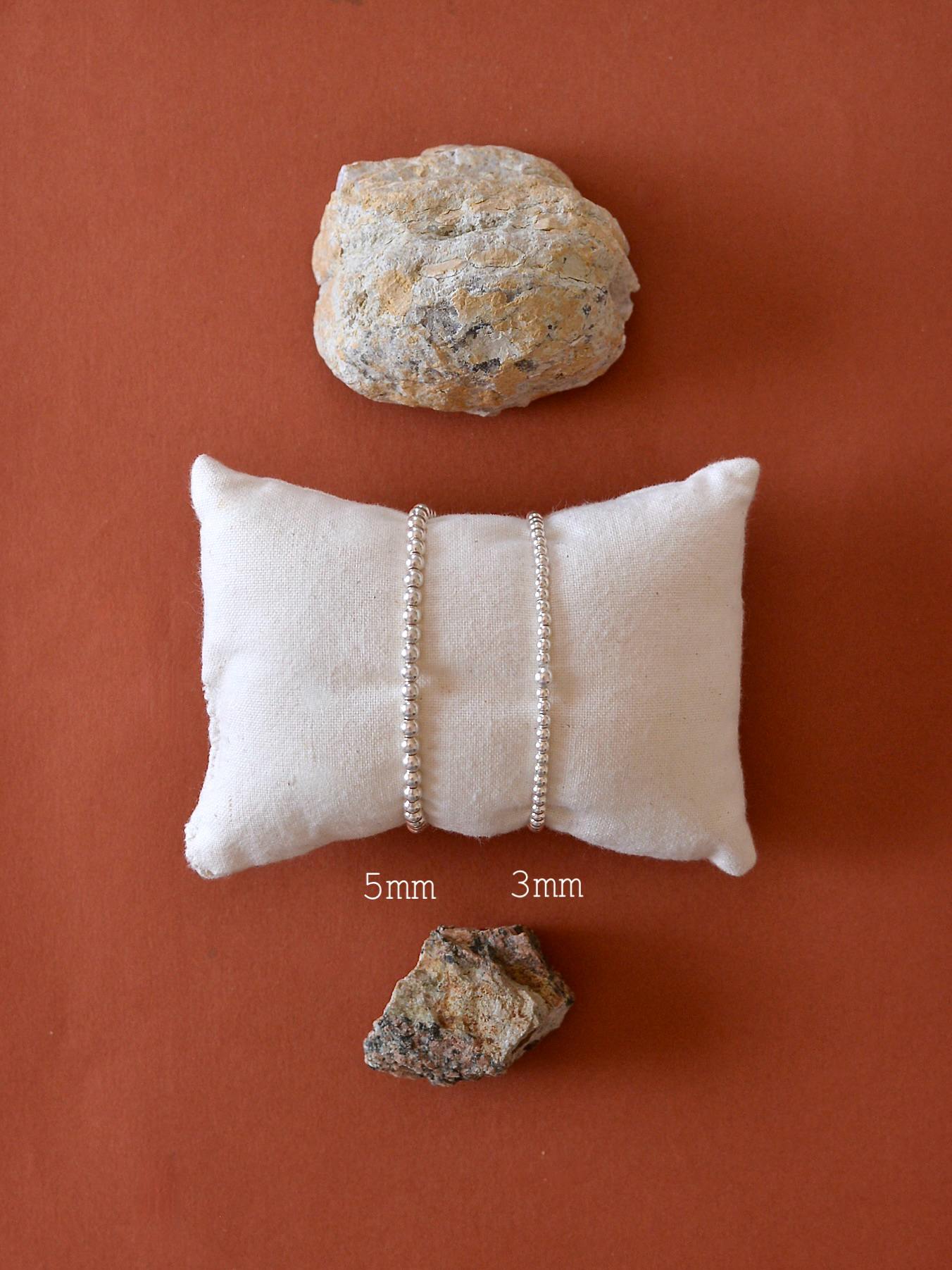 Mexican Silver925 3mmボール ブレスレット