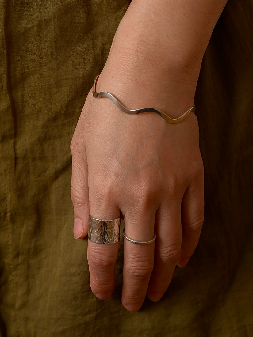 Mexican Silver925 ウェーブ バングル