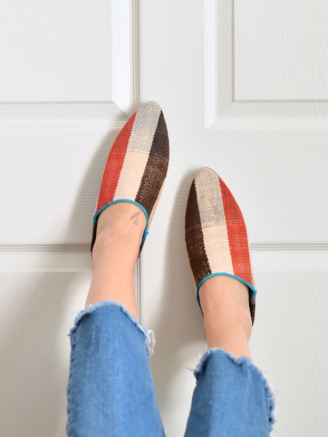 ヴィンテージHIKE 外履きバブーシュ（約24.5cm)