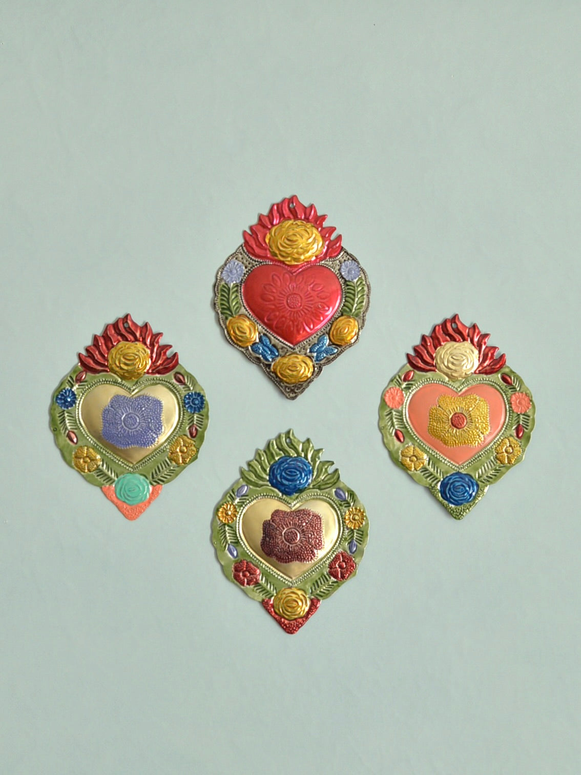 メキシコ ブリキ 壁掛けオーナメント オハラタ