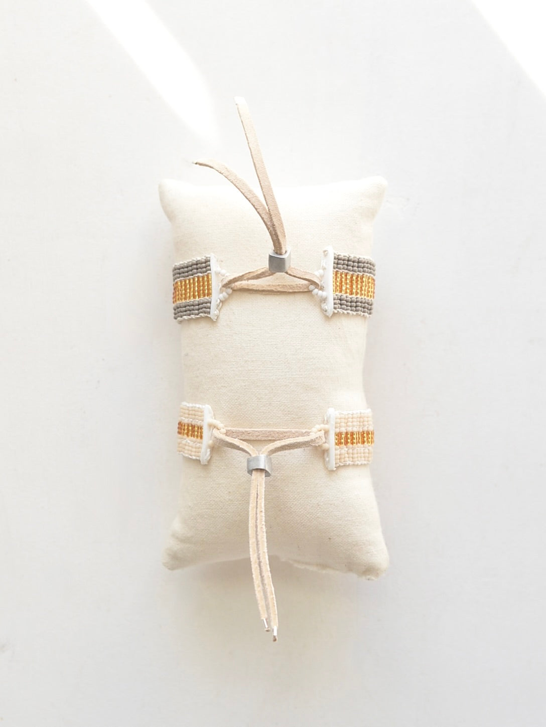 ビーズブレスレット ストライプ