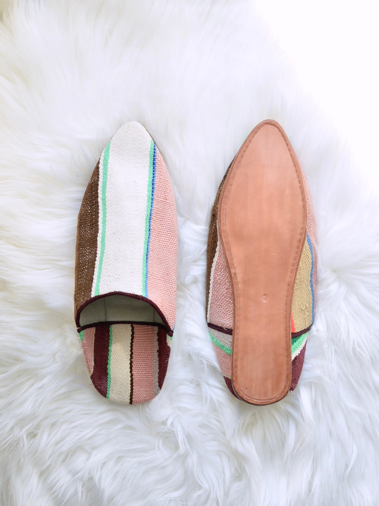 ヴィンテージHIKE 外履きバブーシュ（約24.5~25cm)