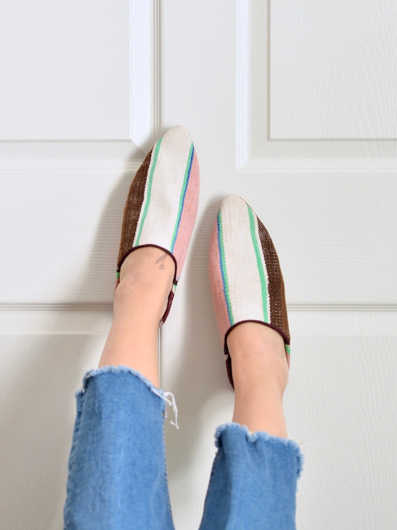 ヴィンテージHIKE 外履きバブーシュ（約24.5~25cm)