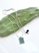 エメラルド ビーズ刺繍 3way ネックレス