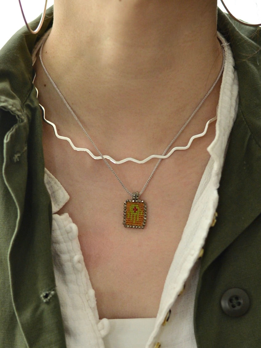 ビーズ刺繍 3way ネックレス