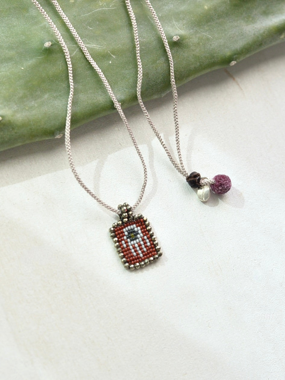 ビーズ刺繍 3way ネックレス