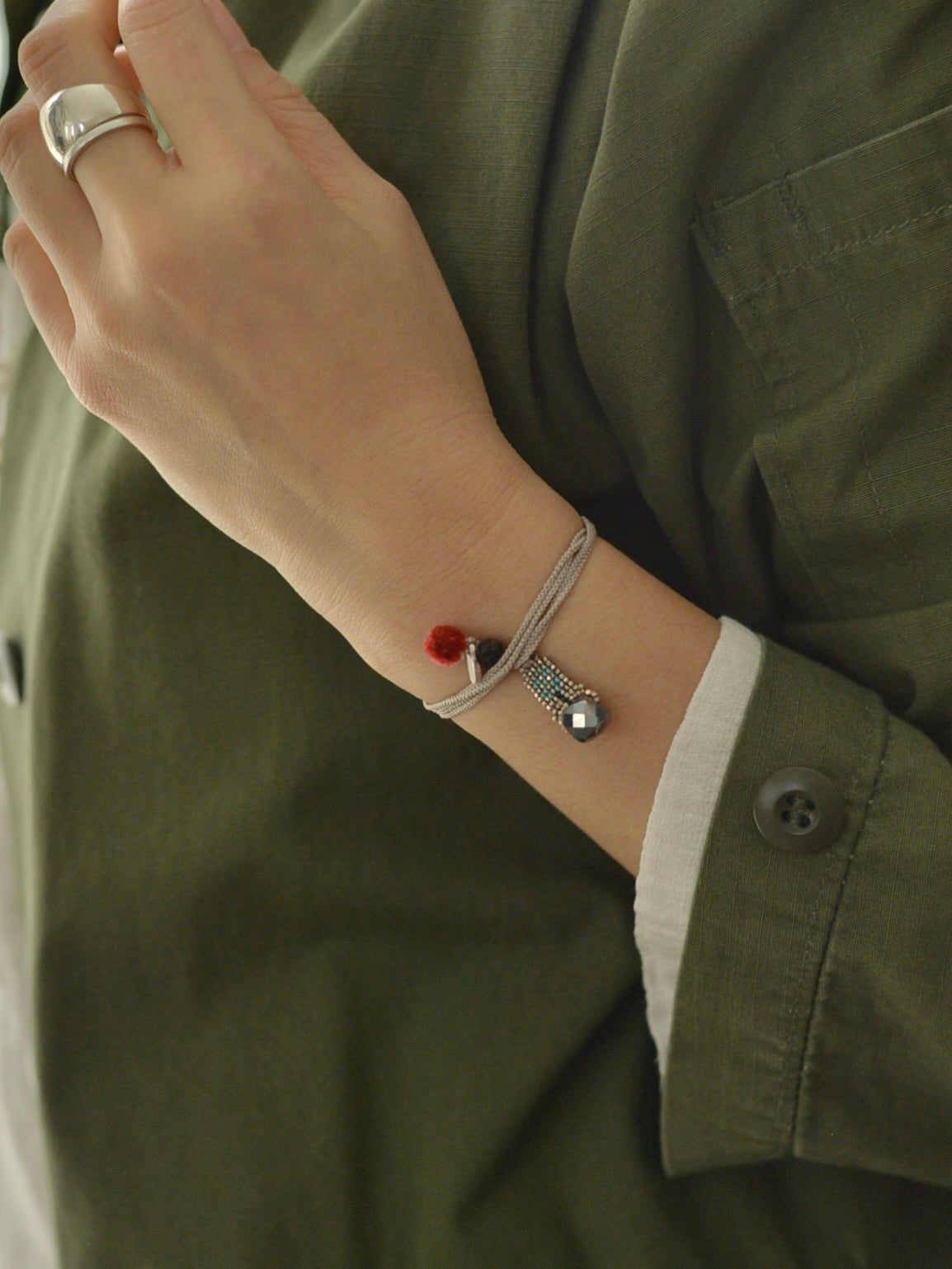 ビーズ刺繍 3way ネックレス