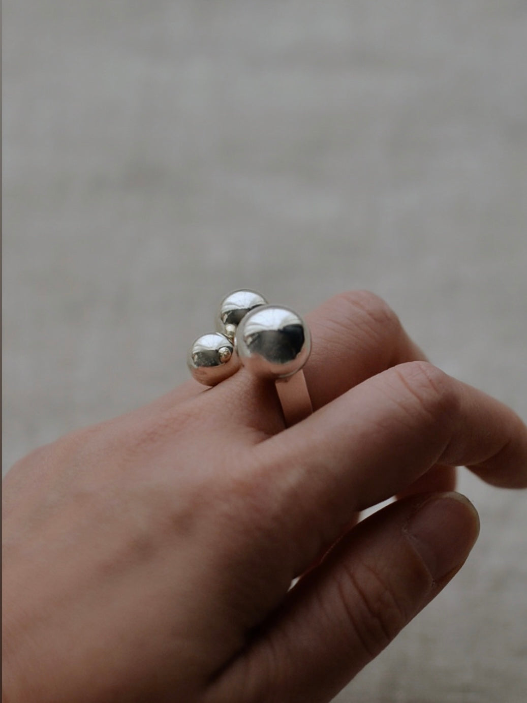 Mexican Silver925 トリプルボールリング